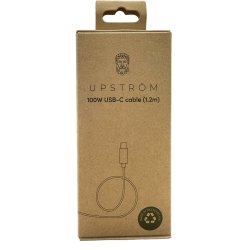 UPSTR&Ouml;M CIRKUL&Auml;R 100W USB-C-USB-C cable White 1.2m