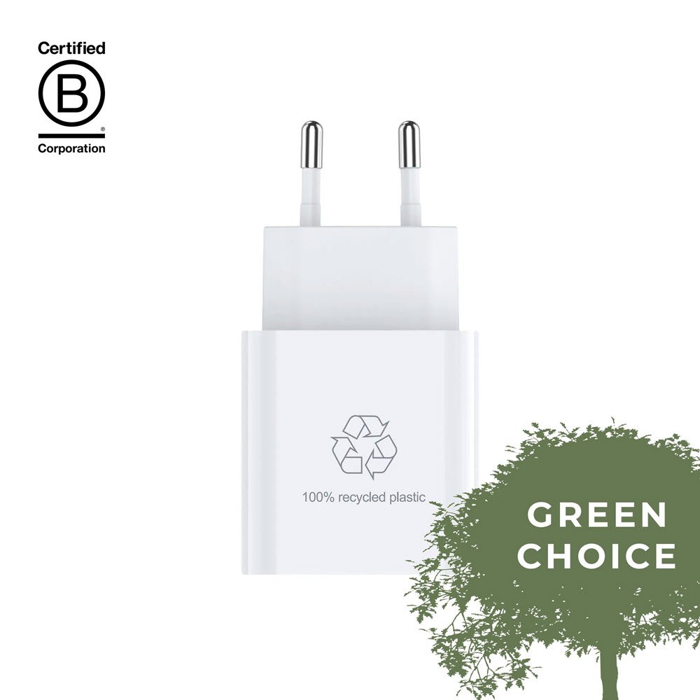 UPSTR&Ouml;M CIRKUL&Auml;R 20W USB-C Power Adapter, White