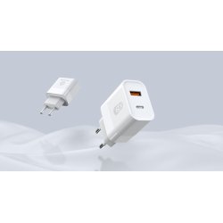 UPSTR&Ouml;M CIRKUL&Auml;R 30W Dual Port USB Power Adapter