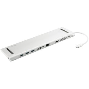 USB-C 10-in-1 Docking Station, Alu