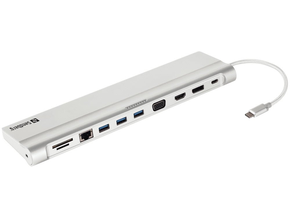 USB-C All-in-1 Docking Station, Silver