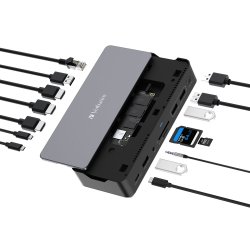 USB-C Pro Dock Station 15 Port w/SSD slot CDS-15S