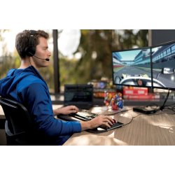 USB Hi-Fi-hovedtelefon med mikrofon og lydstyrke