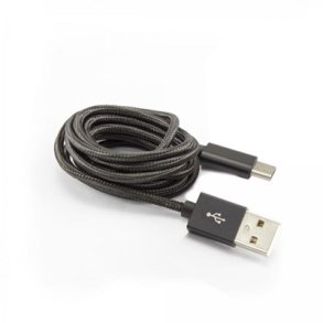 USB kabel type C sort 1,5 m