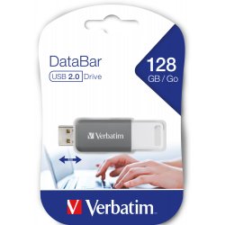 Verbatim DataBar USB 2.0 Drive 128GB, Grey