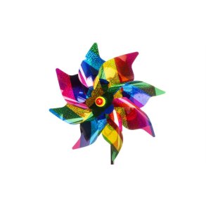 Vindmlle Glitter & Striber Regnbue  24cm