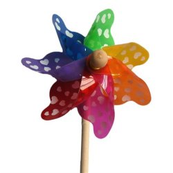 Vindmlle m. hjerter,  blomster