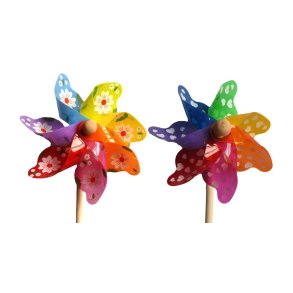 Vindmlle m. hjerter,  blomster