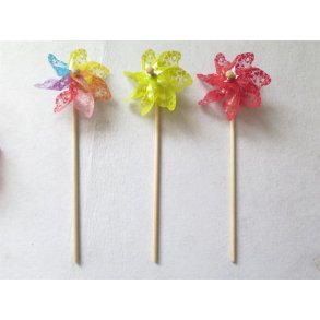 Vindmlle m. multi, rd og lime