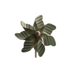 Vindmlle med guldstriber  17 cm