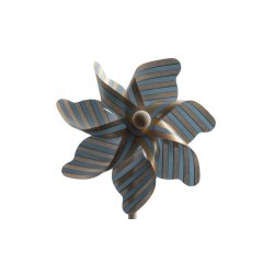 Vindmlle med guldstriber  17 cm