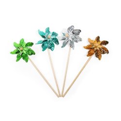 Vindmlle, metalisk farve med trpind