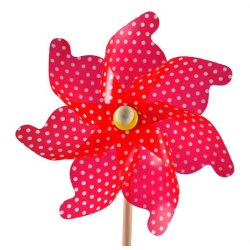 Vindmlle Prikket 1 stk 4 ass Farver 31