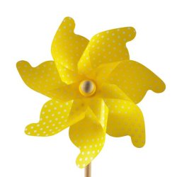 Vindmlle Prikket 1 stk 4 ass Farver 31