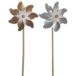 Vindmlle Slv eller Guld 1stk  17cm