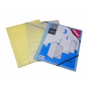 Viquel Elastikmappe M/ Indstik GUL
