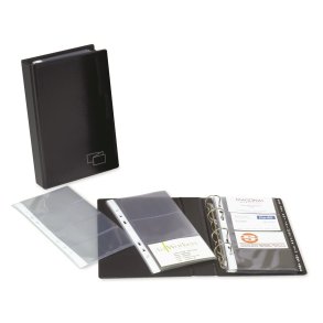 Visitkortmappe med register