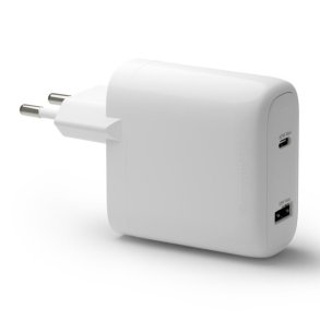 Wall Charger GaN - USB-C 65W+18W EU, White