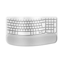 Wave Keys wireless ergonomic keyboard, Off-white