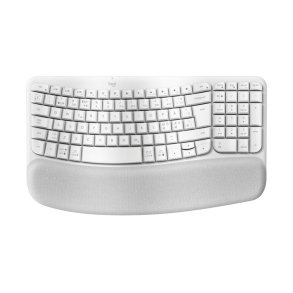 Wave Keys wireless ergonomic keyboard, Off-white