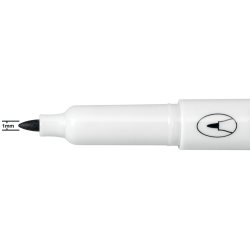 WB Marker Glide fin rund 1mm sort (4)