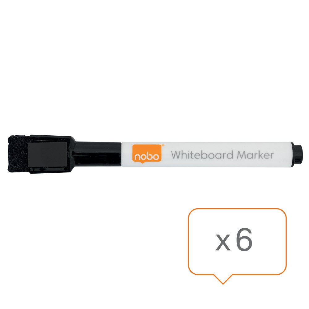 WB Marker m/magnetisk htte rund 2mm sort