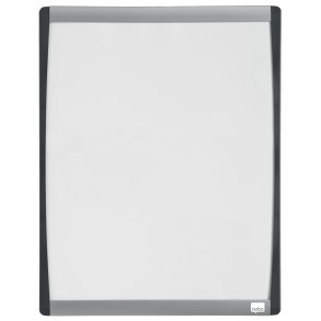 WB tavle m/buet ramme hvid 33,5x28cm