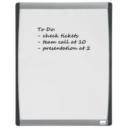 WB tavle m/buet ramme hvid 33,5x28cm