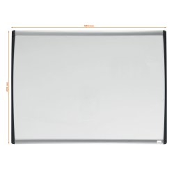 WB tavle m/buet ramme hvid 58,5x43cm