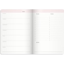 Week planner udateret Pink