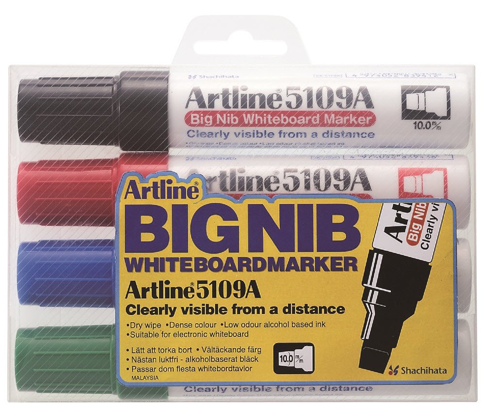 Whiteboardpenna Artline 5109A BIG 4/set