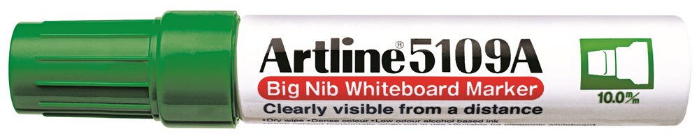 Whiteboardpenna Artline 5109A BIG grn