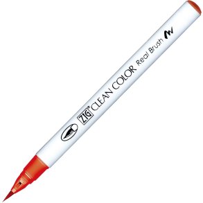 Zig Clean Color Pensel Pen 209 Cadmium red