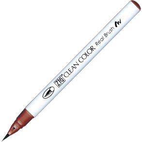 Zig Clean Color Pensel Pen 604 Red ochre
